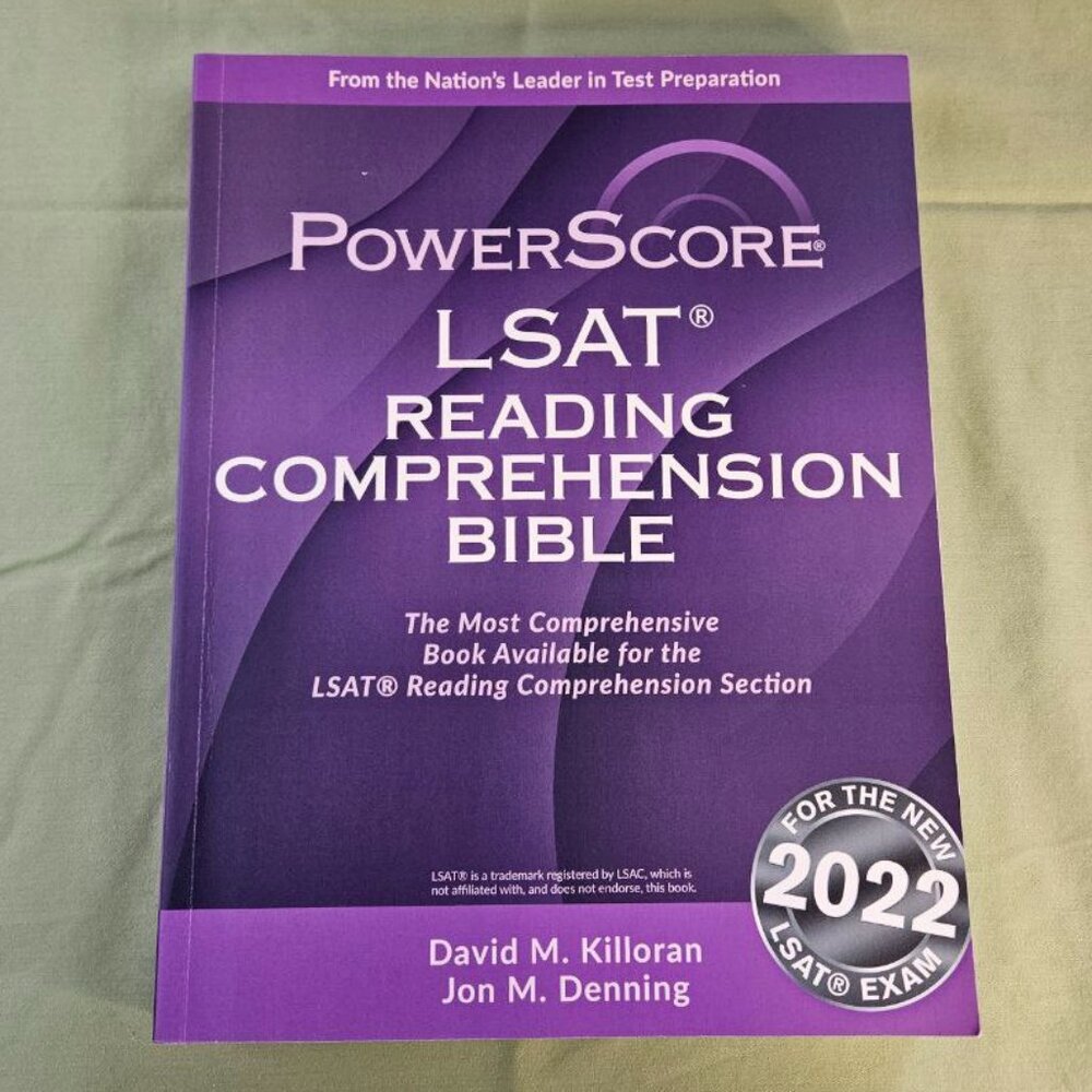 PowerScore LSAT Reading Comprehension Bible - 2022 Edition Law School Exam Prep